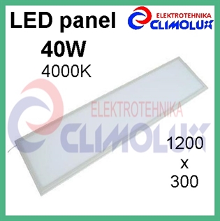 LED panel 40W/4000K 1200x300 bijeli